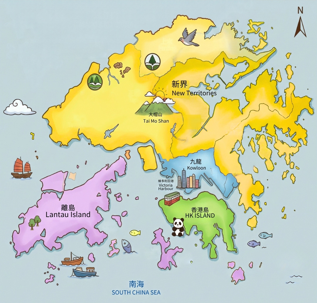 香港地區參與地圖