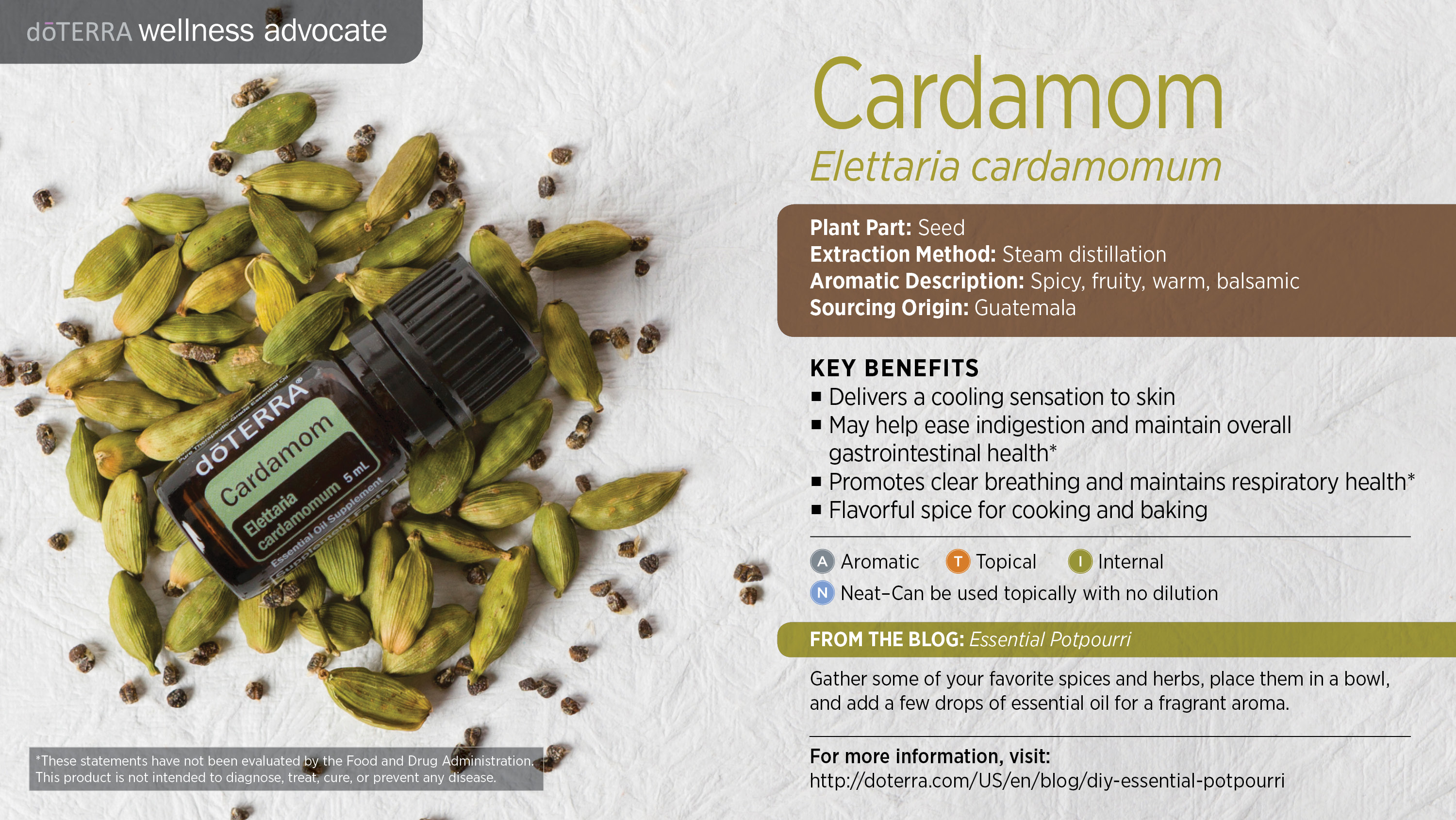 Cardamom Oil dōTERRA Essential Oils