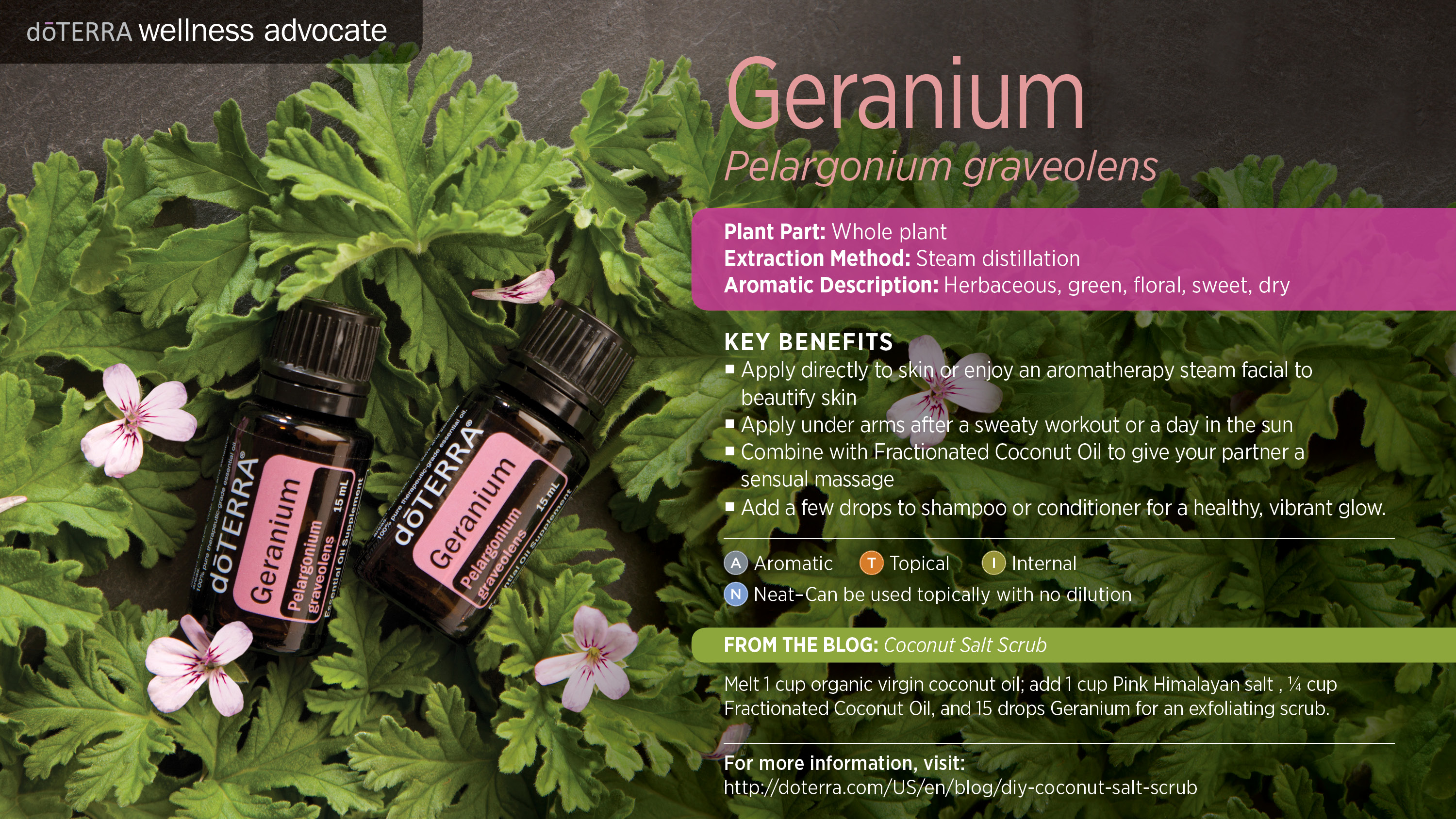 Geranium Oil dōTERRA Essential Oils