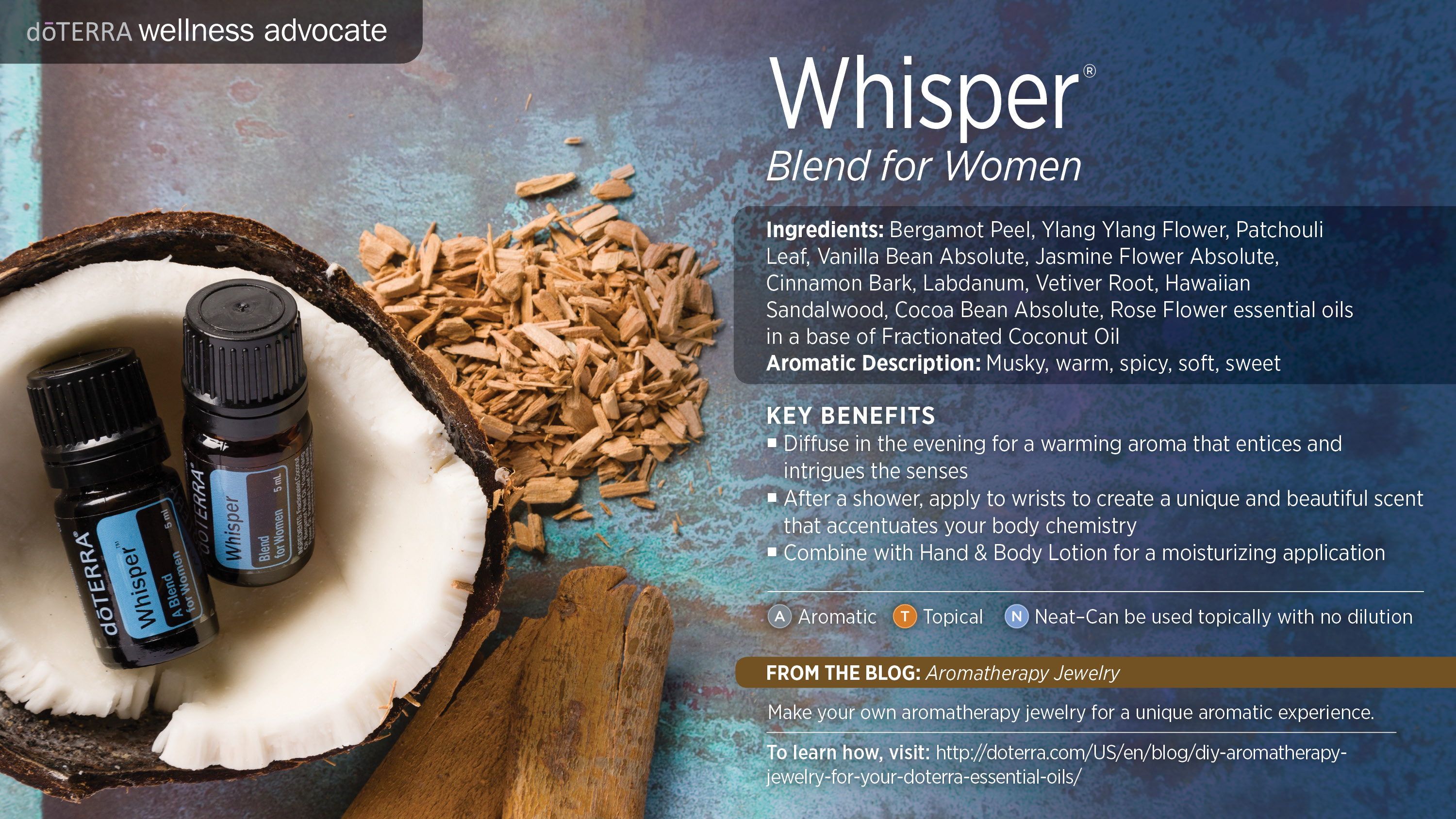 whisper blend for women dōterra essential oils