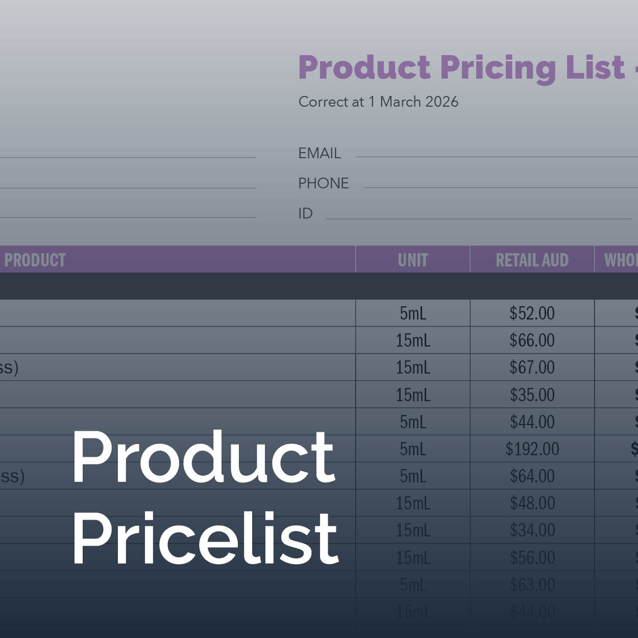 Product Pricelist