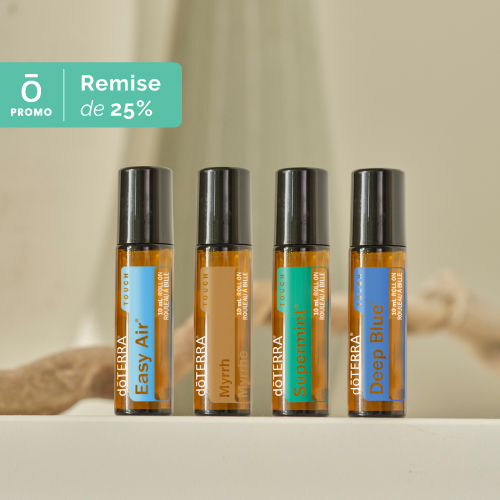 Touch products in a row.