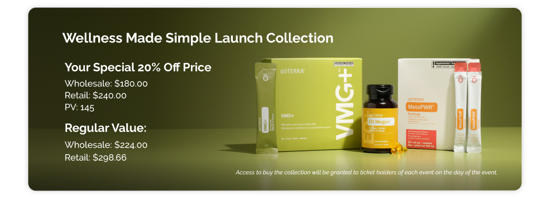 Wellness Made Simple Launch Collection graphic