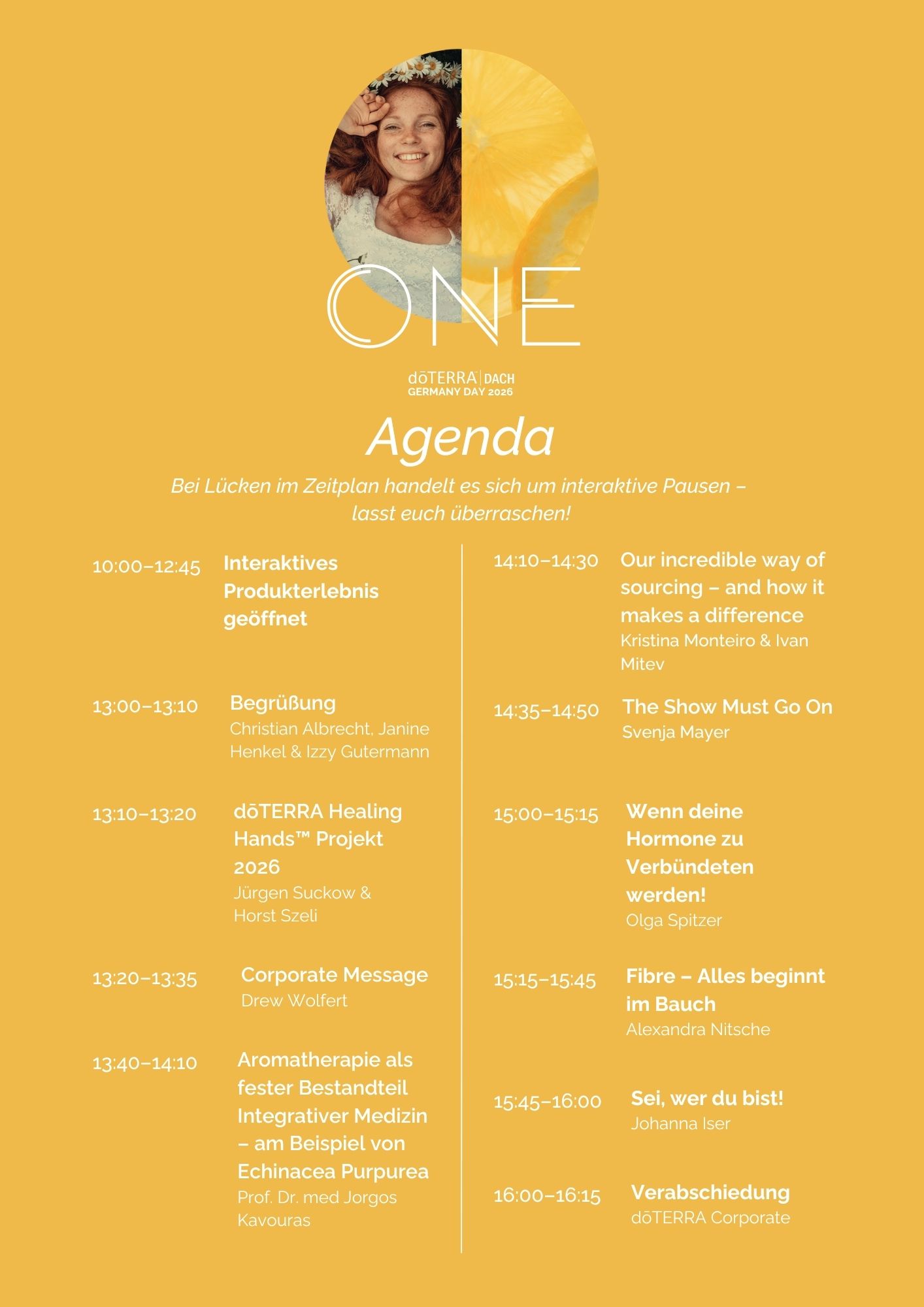 Germany Day 2026 Agenda