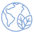 Zengest - globe and plant icon