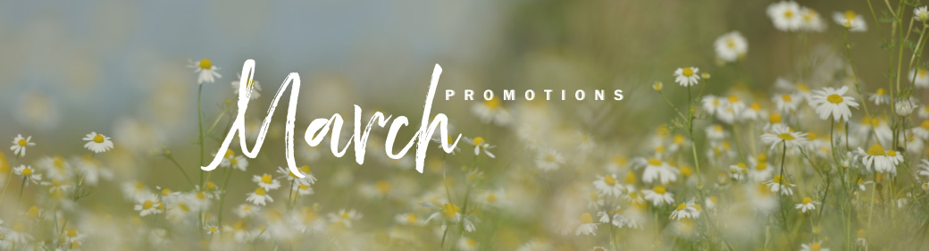 March Promotions Banner