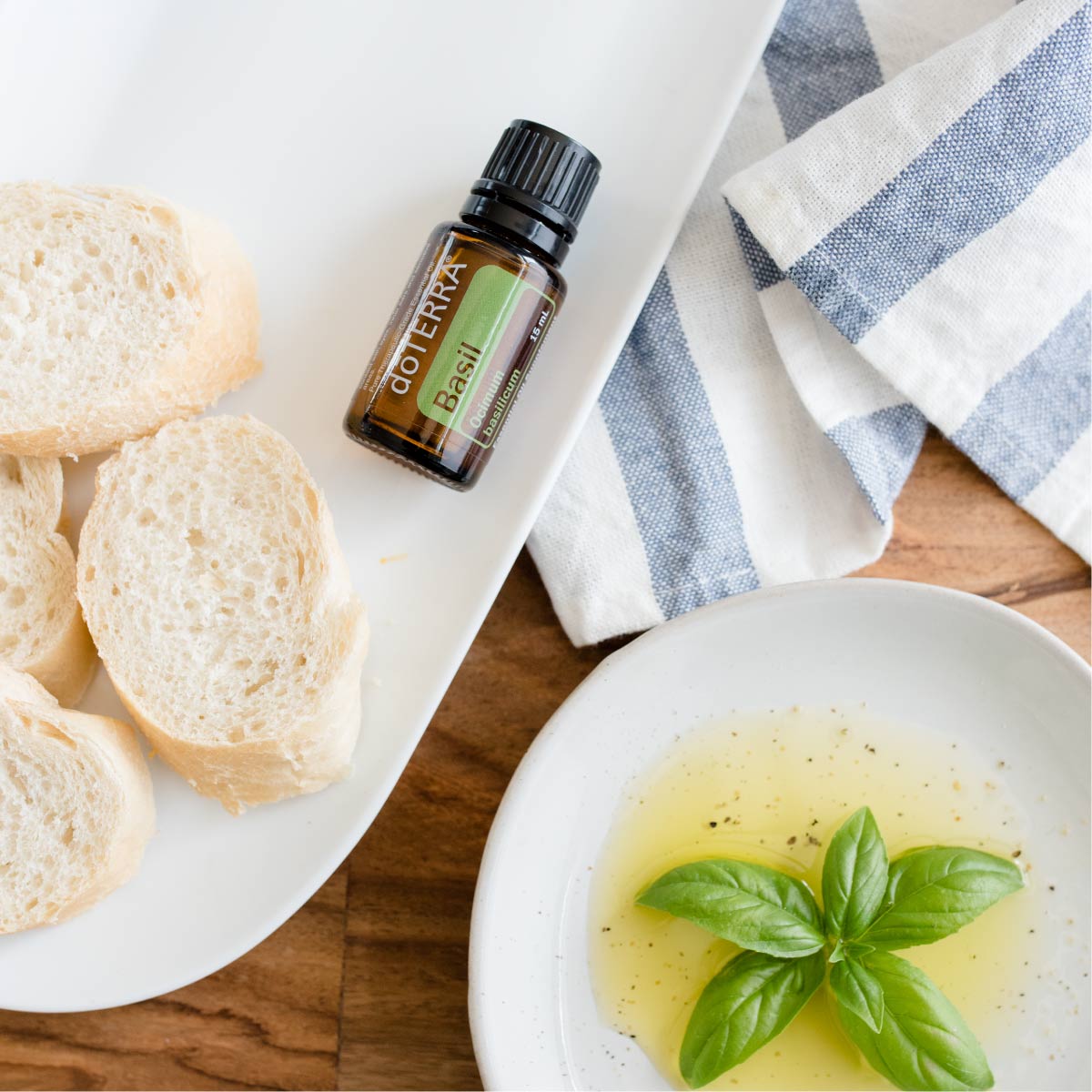 Wondering how to use Basil essential oil? Try diffusing Basil oil to promote focus, or adding Basil oil to your favorite Italian recipes.