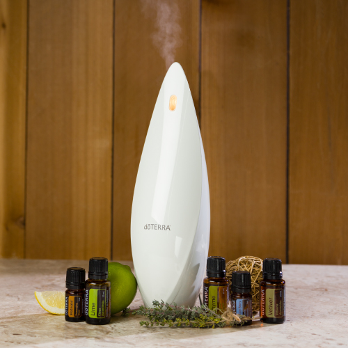 doTERRA Lotus essential oil diffuser with essential oils. Using an essential oil diffuser is one of the best ways to enjoy the aroma and benefits of an essential oil.