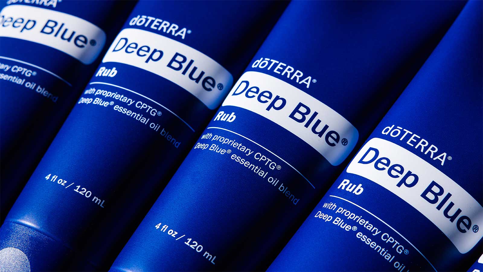 Row of deep blue