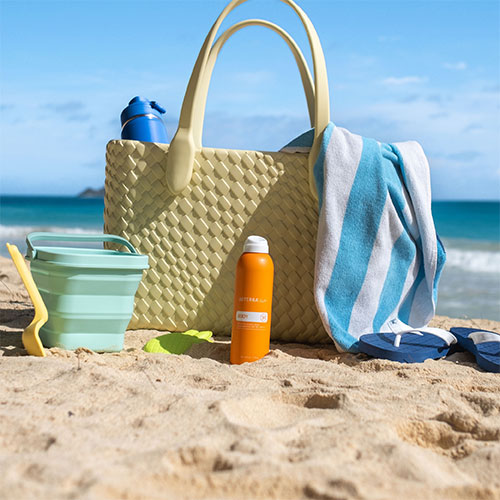 doTerra sunscreen on the beach