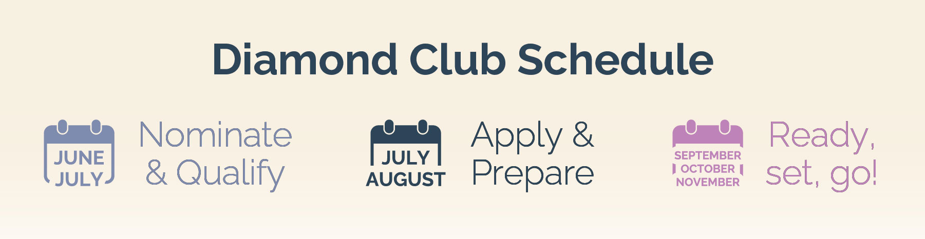 Diamond Club Schedule