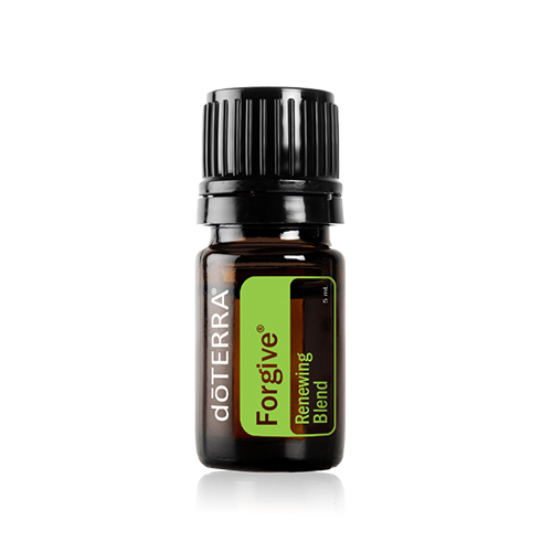 Forgive, Lime, and Eucalyptus Essential Oils Bottle