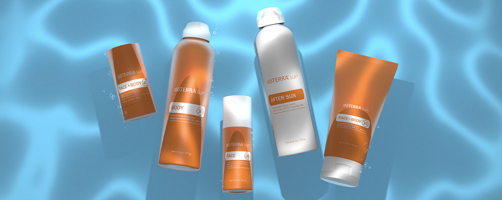 doTERRA sun products inside water
