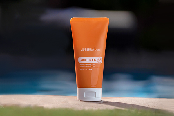 doterra sun face and body product