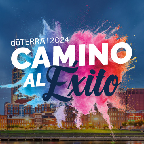 The city of Nashville, Tennessee with the Camino al Éxito 2024 logo