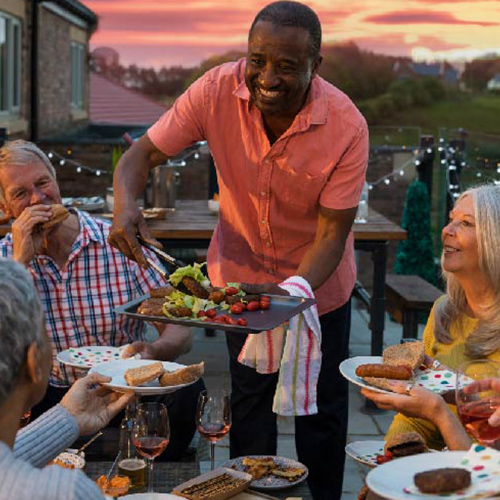 People eating dinner