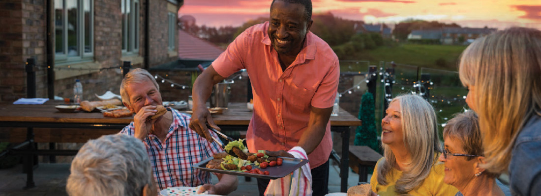 People eating dinner