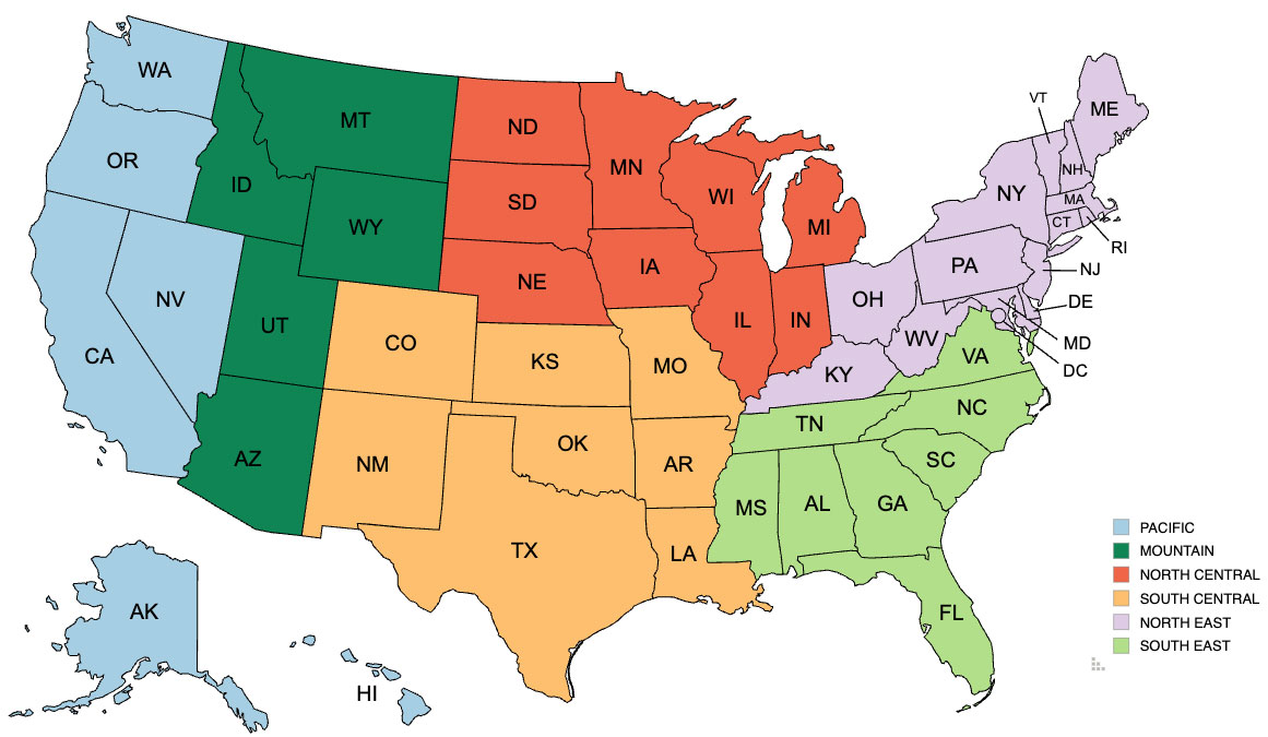 North America Regions