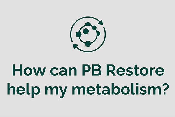 An image a circle with the text: How can PB Restore help my metabolism?