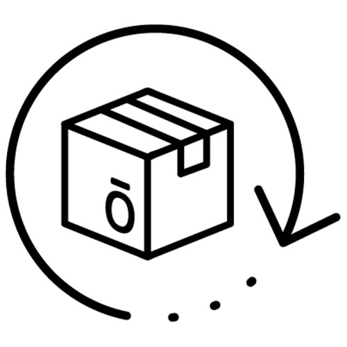 An icon of a box with an arrow