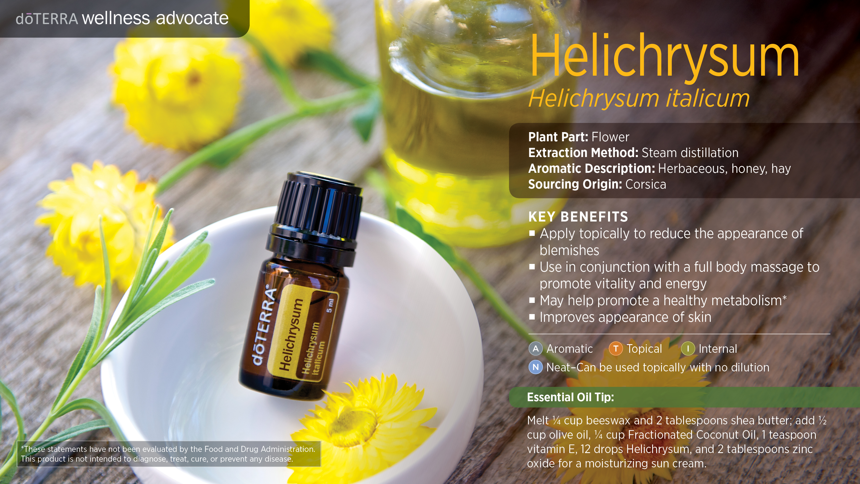 DōTERRA essential oils Helichrysum essential oil 5 ml. - Bliz Wellness