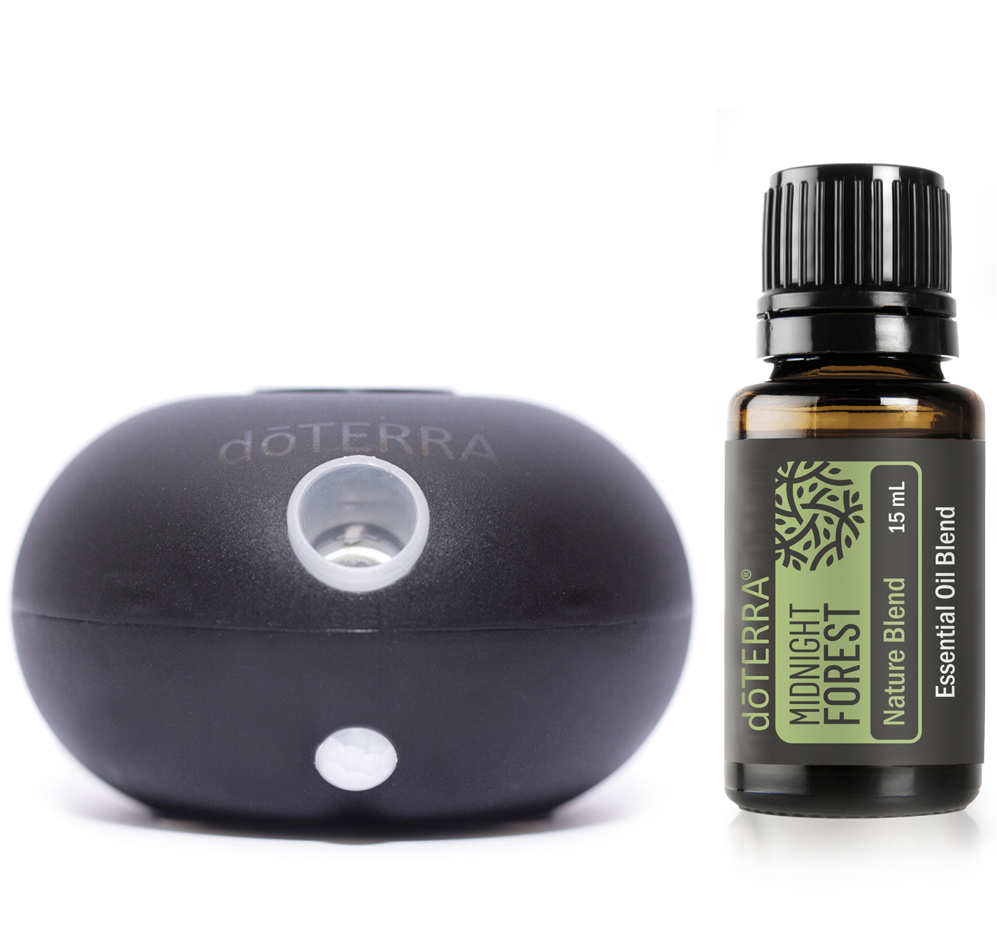 Onyx Bubble Diffuser with Midnight Forest | dōTERRA Essential Oils